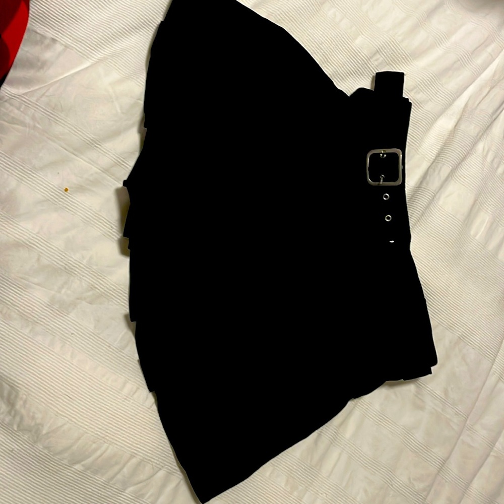 No Boundaries Black Mini Skirt with Belt